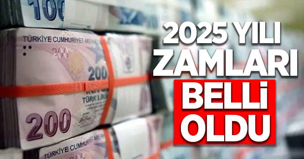 2025 YILINDA HAYATIMIZA GİRECEK ZAMLAR BELLİ OLDU