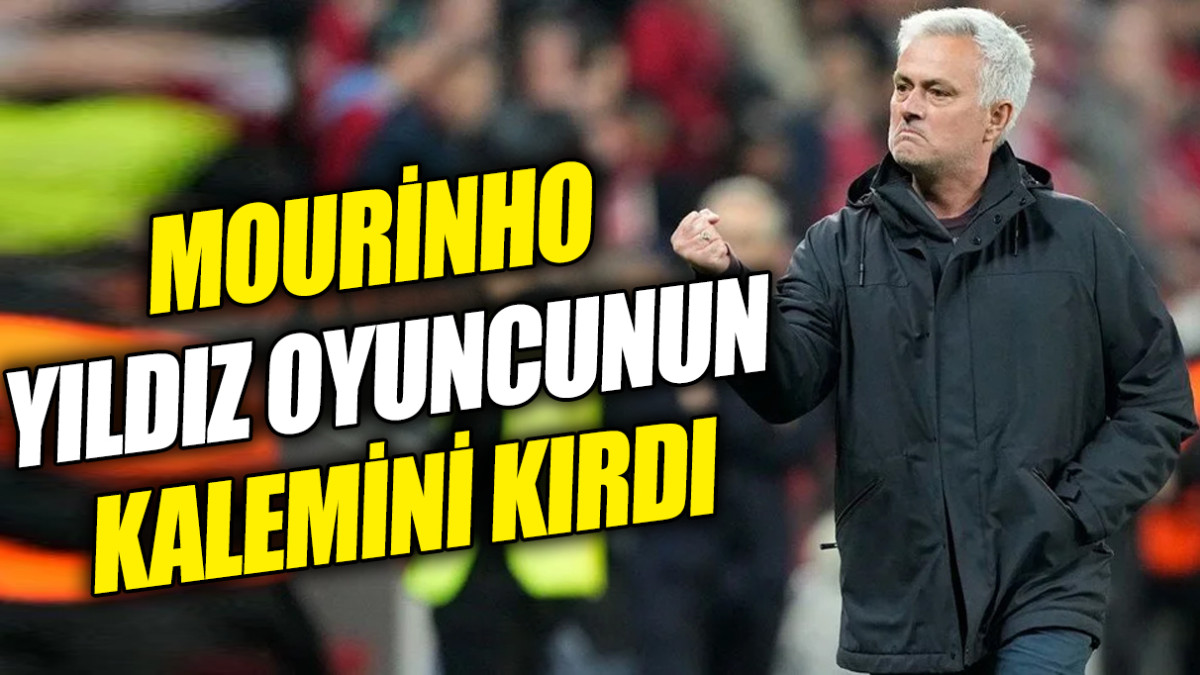 Jose Mourinho takımın yıldızının kalemini kırdı