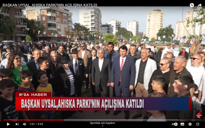 BAŞKAN UYSAL, AHISKA PARKI'NIN AÇILIŞINA KATILDI