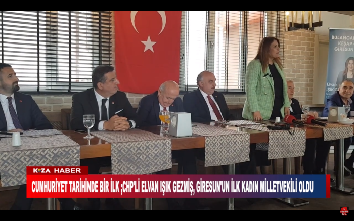 CUMHURİYET TARİHİNDE BİR İLK ;CHP'Lİ ELVAN IŞIK GEZMİŞ, GİRESUN'UN İLK KADIN MİLLETVEKİLİ OLDU