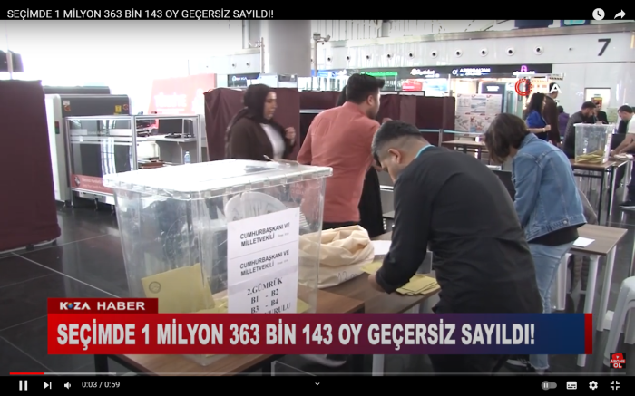 SEÇİMDE 1 MİLYON 363 BİN 143 OY GEÇERSİZ SAYILDI!