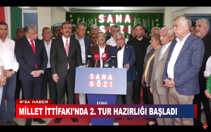 MİLLET İTTİFAKI'NDA 2. TUR HAZIRLIĞI BAŞLADI