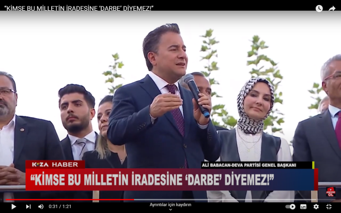 “KİMSE BU MİLLETİN İRADESİNE ‘DARBE’ DİYEMEZ!”