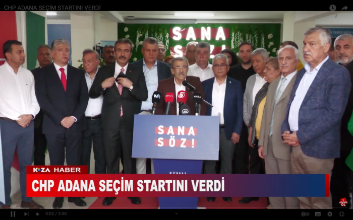 CHP ADANA SEÇİM STARTINI VERDİ