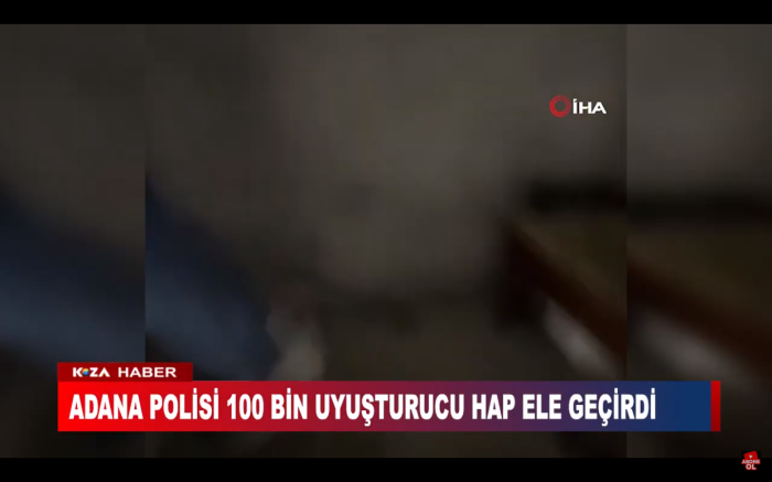 ADANA POLİSİ 100 BİN UYUŞTURUCU HAP ELE GEÇİRDİ