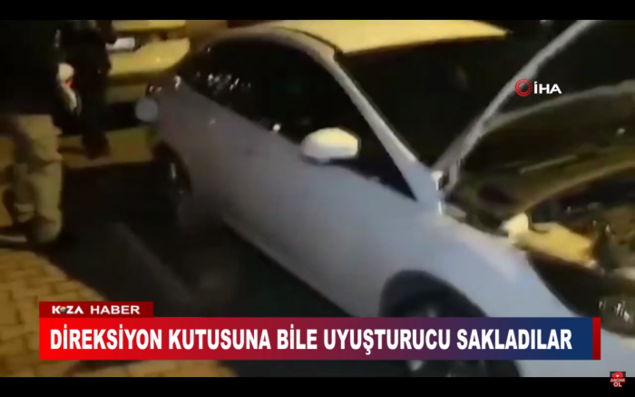 DİREKSİYON KUTUSUNA BİLE UYUŞTURUCU SAKLADILAR