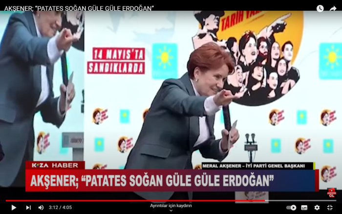 AKŞENER; “PATATES SOĞAN GÜLE GÜLE ERDOĞAN”