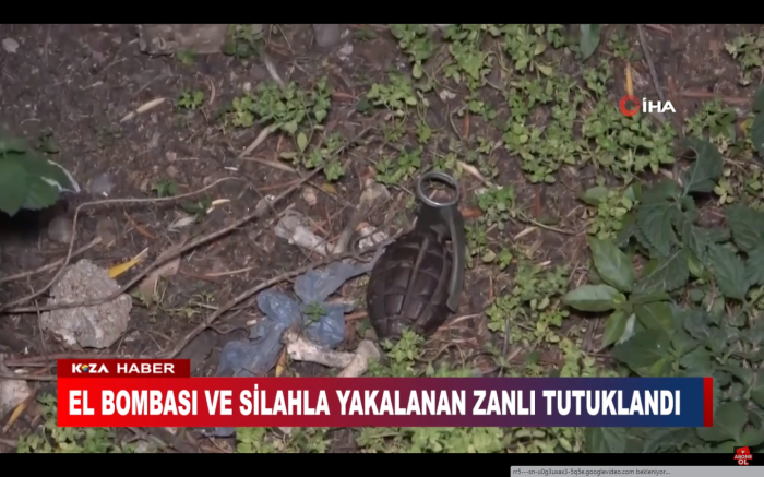 EL BOMBASI VE SİLAHLA YAKALANAN ZANLI TUTUKLANDI