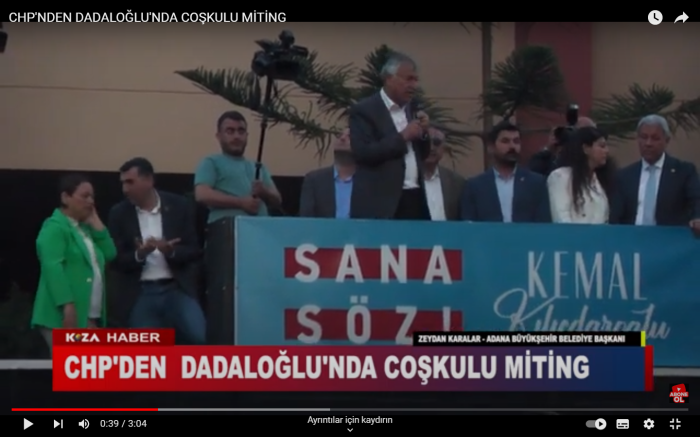 CHP'NDEN DADALOĞLU'NDA COŞKULU MİTİNG