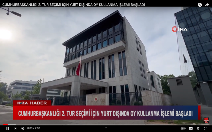 CUMHURBAŞKANLIĞI 2. TUR SEÇİMİ İÇİN YURT DIŞINDA OY KULLANMA İŞLEMİ BAŞLADI