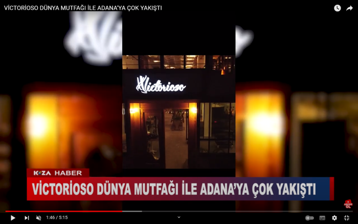 VİCTORİOSO DÜNYA MUTFAĞI İLE ADANA’YA ÇOK YAKIŞTI