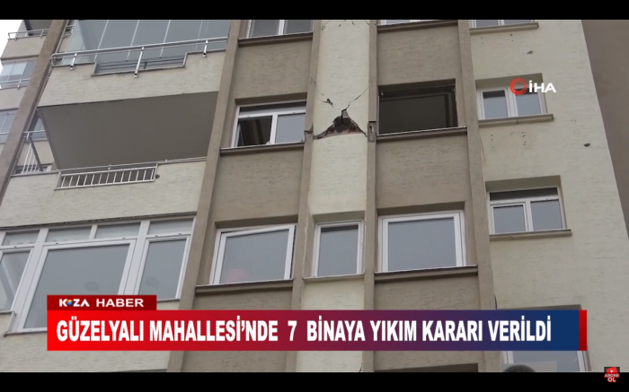 GÜZELYALI MAHALLESİ’NDE 7 BİNAYA YIKIM KARARI VERİLDİ