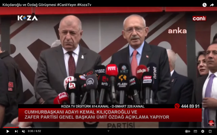 KILIÇDAROĞLU VE ÖZDAĞ GÖRÜŞMESİ