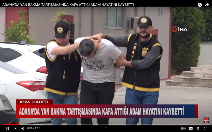 ADANA’DA YAN BAKMA TARTIŞMASINDA KAFA ATTIĞI ADAM HAYATINI KAYBETTİ