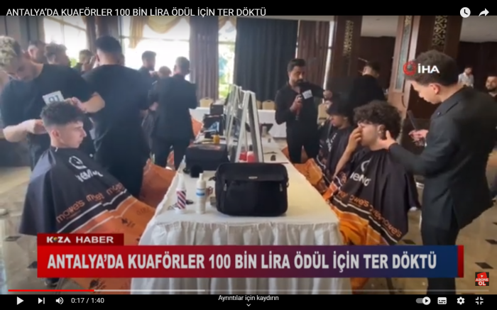 ANTALYA’DA KUAFÖRLER 100 BİN LİRA ÖDÜL İÇİN TER DÖKTÜ