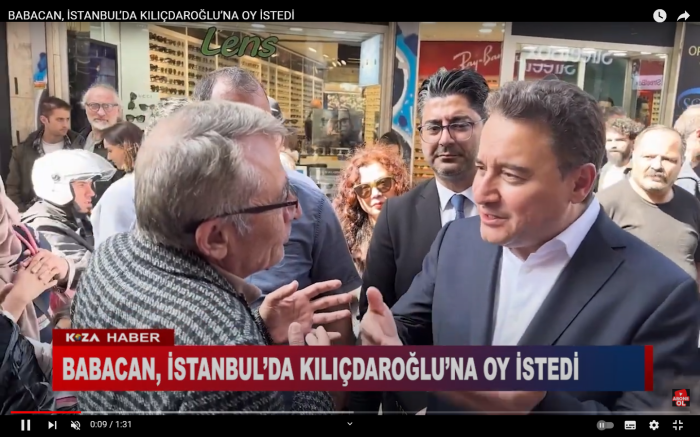 BABACAN, İSTANBUL’DA KILIÇDAROĞLU’NA OY İSTEDİ