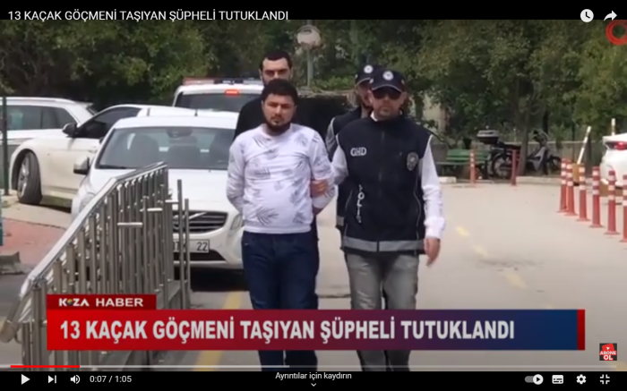 13 KAÇAK GÖÇMENİ TAŞIYAN ŞÜPHELİ TUTUKLANDI