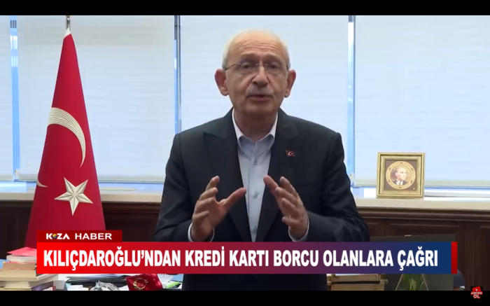 KILIÇDAROĞLU’NDAN KREDİ KARTI BORCU OLANLARA ÇAĞRI