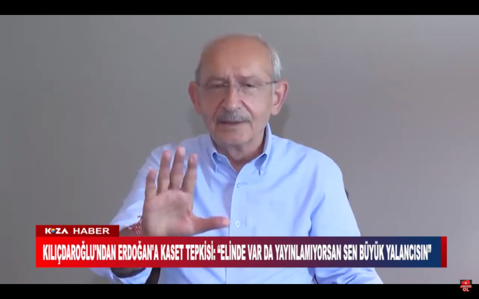 KILIÇDAROĞLU'NDAN ERDOĞAN'A KASET TEPKİSİ: “ELİNDE VAR DA YAYINLAMIYORSAN SEN BÜYÜK YALANCISIN”