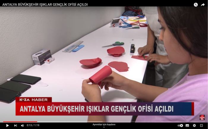 ANTALYA BÜYÜKŞEHİR IŞIKLAR GENÇLİK OFİSİ AÇILDI