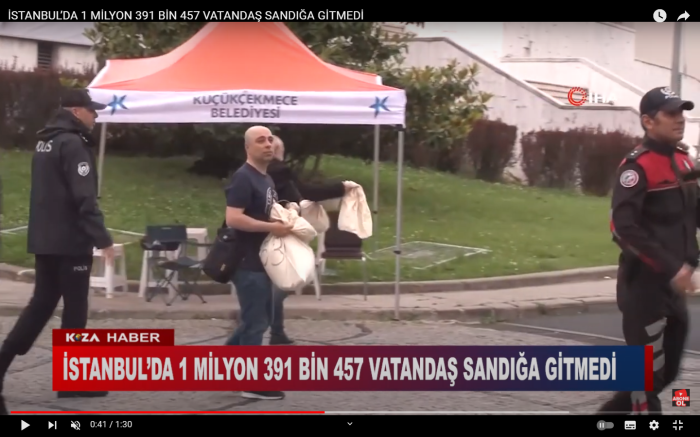 İSTANBUL’DA 1 MİLYON 391 BİN 457 VATANDAŞ SANDIĞA GİTMEDİ