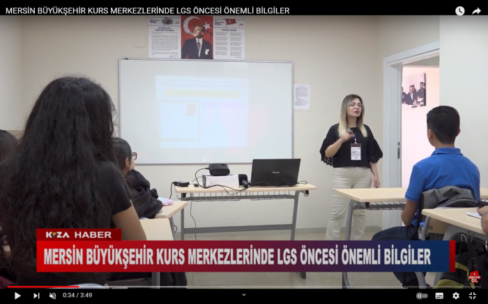 MERSİN BÜYÜKŞEHİR KURS MERKEZLERİNDE LGS ÖNCESİ ÖNEMLİ BİLGİLER