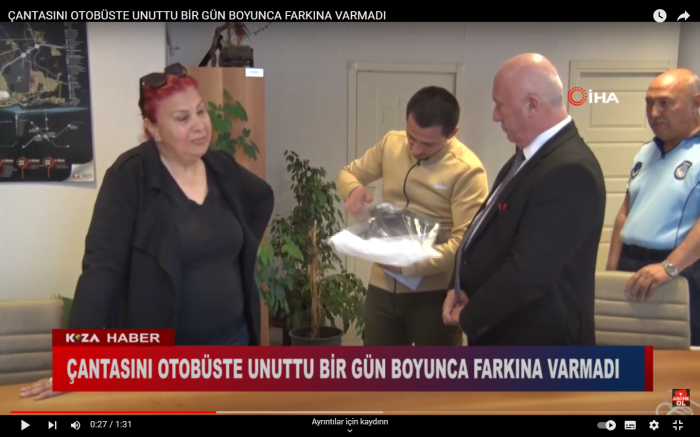 ÇANTASINI OTOBÜSTE UNUTTU BİR GÜN BOYUNCA FARKINA VARMADI