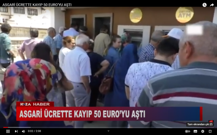 ASGARİ ÜCRETTE KAYIP 50 EURO’YU AŞTI