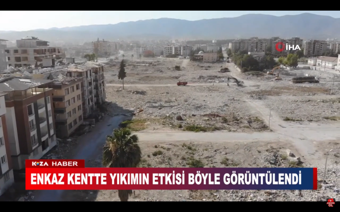 ENKAZ KENTTE YIKIMIN ETKİSİ BÖYLE GÖRÜNTÜLENDİ