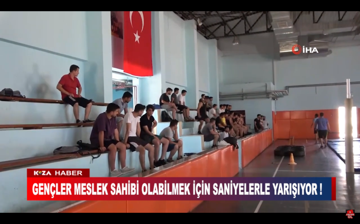 GENÇLER MESLEK SAHİBİ OLABİLMEK İÇİN SANİYELERLE YARIŞIYOR !