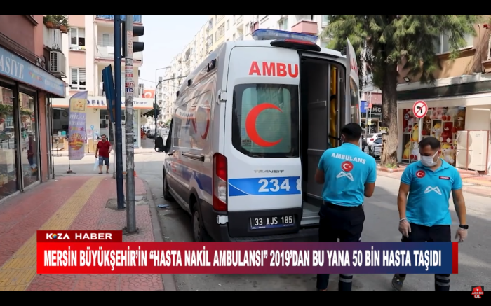 MERSİN BÜYÜKŞEHİR’İN “HASTA NAKİL AMBULANSI” 2019’DAN BU YANA 50 BİN HASTA TAŞIDI