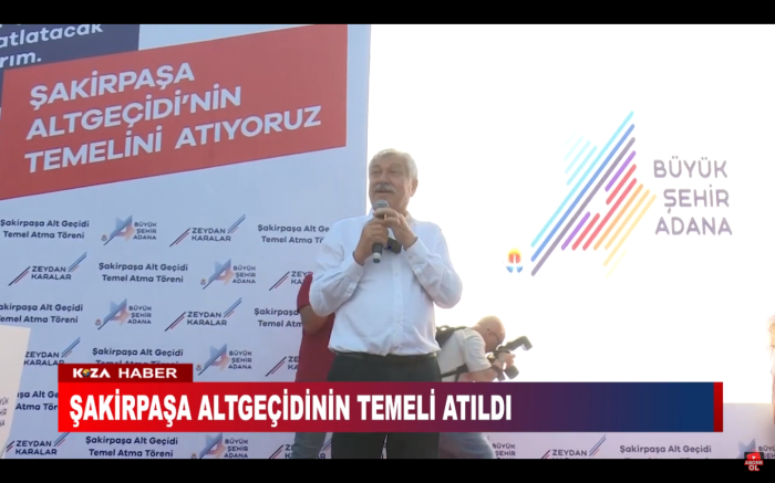 ŞAKİRPAŞA ALTGEÇİDİNİN TEMELİ ATILDI