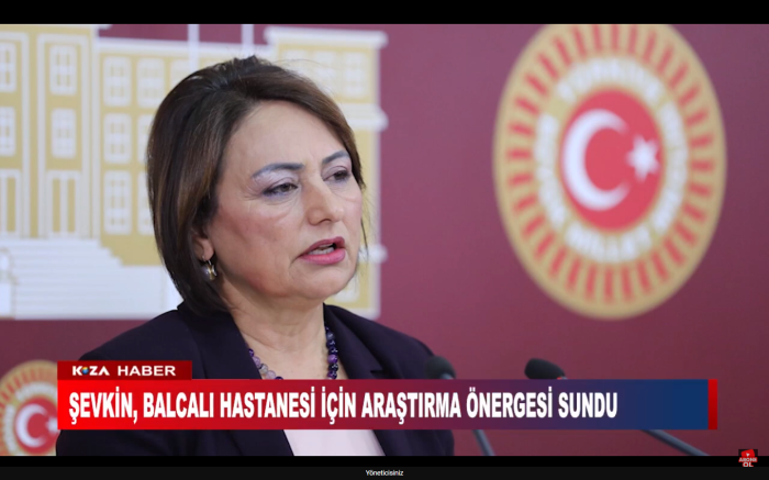 ŞEVKİN, BALCALI HASTANESİ İÇİN ARAŞTIRMA ÖNERGESİ SUNDU