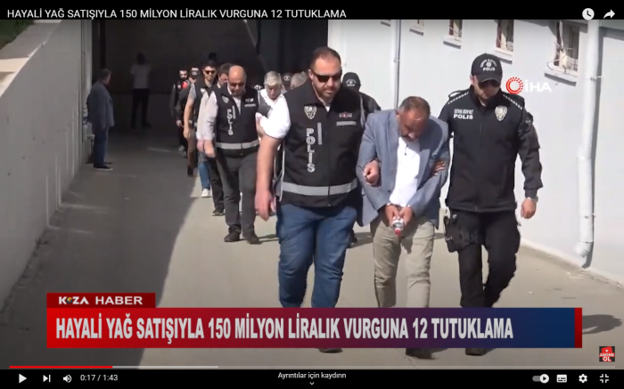 HAYALİ YAĞ SATIŞIYLA 150 MİLYON LİRALIK VURGUNA 12 TUTUKLAMA