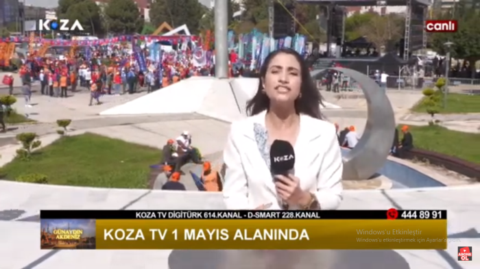 KOZA TV 1 MAYIS ALANLARINDA 