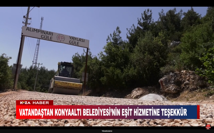 VATANDAŞTAN KONYAALTI BELEDİYESİ’NİN EŞİT HİZMETİNE TEŞEKKÜR