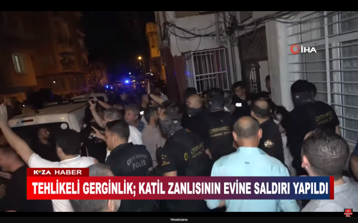 TEHLİKELİ GERGİNLİK; KATİL ZANLISININ EVİNE SALDIRI YAPILDI