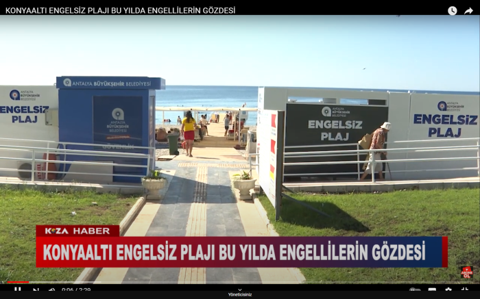 KONYAALTI ENGELSİZ PLAJI BU YILDA ENGELLİLERİN GÖZDESİ