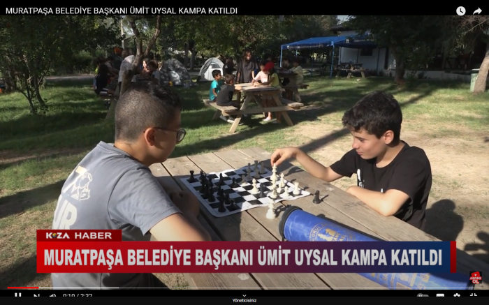 MURATPAŞA BELEDİYE BAŞKANI ÜMİT UYSAL KAMPA KATILDI