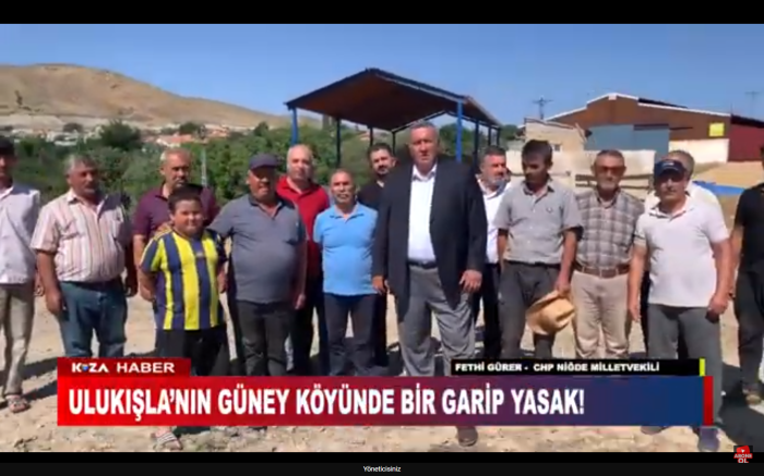 ULUKIŞLA’NIN GÜNEY KÖYÜNDE BİR GARİP YASAK!