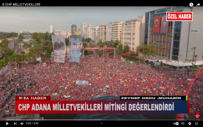 CHP ADANA MİLLETVEKİLLERİ MİTİNGİ DEĞERLENDİRDİ