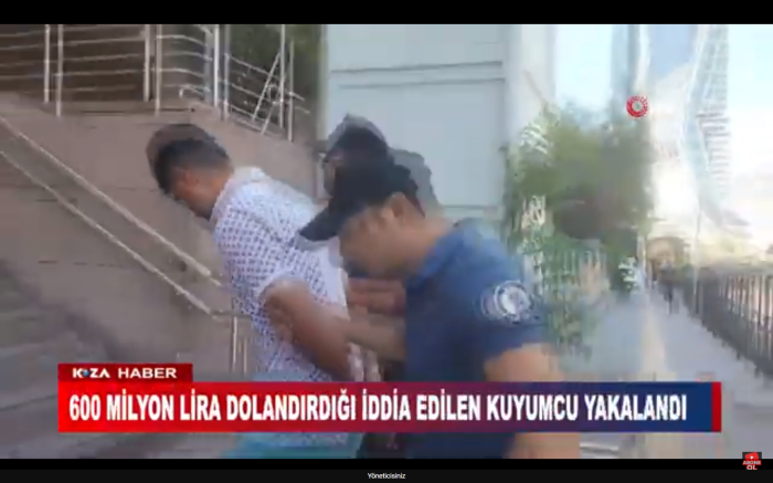 600 MİLYON LİRA DOLANDIRDIĞI İDDİA EDİLEN KUYUMCU YAKALANDI