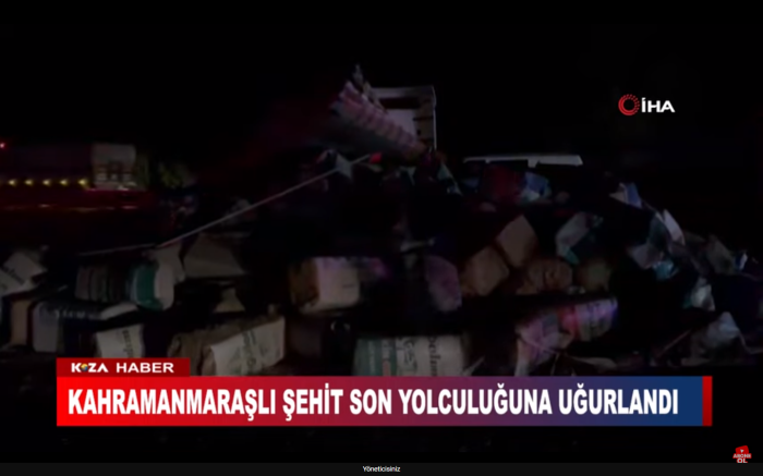 KAHRAMANMARAŞLI ŞEHİT SON YOLCULUĞUNA UĞURLANDI