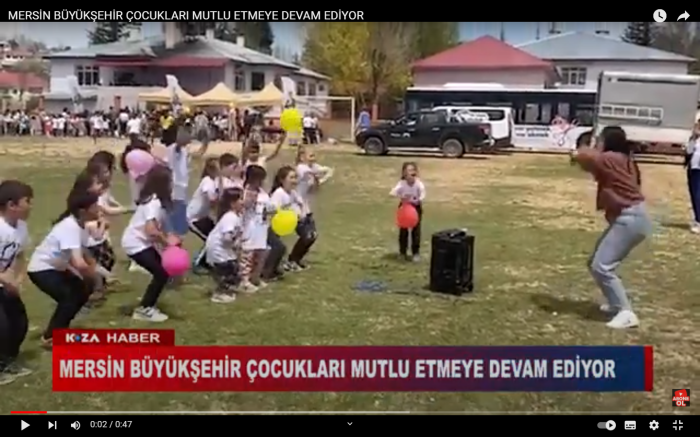 MERSİN BÜYÜKŞEHİR ÇOCUKLARI MUTLU ETMEYE DEVAM EDİYOR