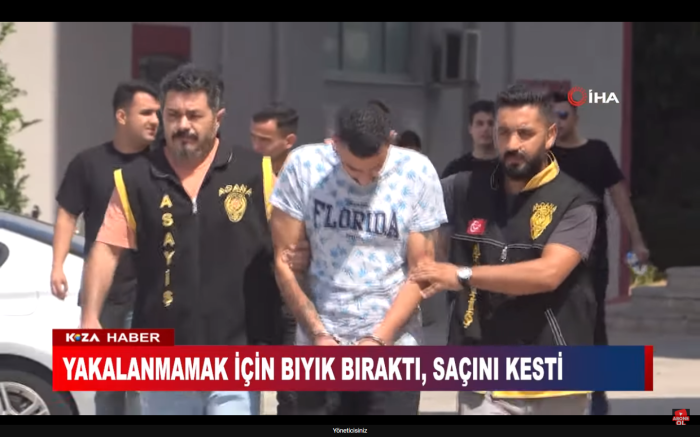 YAKALANMAMAK İÇİN BIYIK BIRAKTI, SAÇINI KESTİ