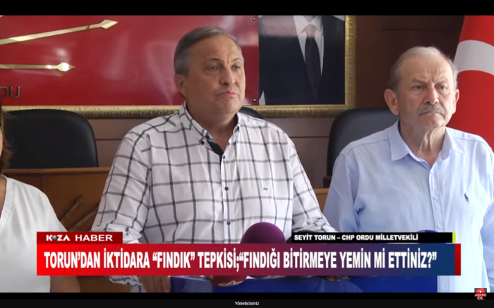 TORUN’DAN İKTİDARA “FINDIK” TEPKİSİ;“FINDIĞI BİTİRMEYE YEMİN Mİ ETTİNİZ?”