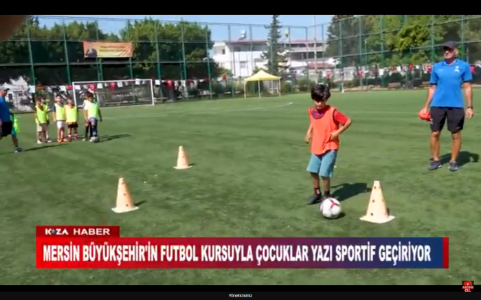 MERSİN BÜYÜKŞEHİR'İN FUTBOL KURSUYLA ÇOCUKLAR YAZI SPORTİF GEÇİRİYOR