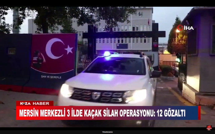 MERSİN MERKEZLİ 3 İLDE KAÇAK SİLAH OPERASYONU: 12 GÖZALTI