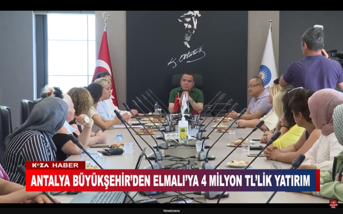 ANTALYA BÜYÜKŞEHİR’DEN ELMALI’YA 4 MİLYON TL’LİK YATIRIM