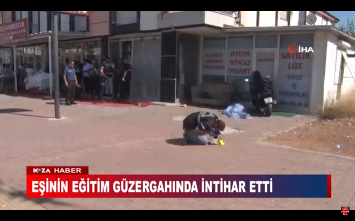 EŞİNİN EĞİTİM GÜZERGAHINDA İNTİHAR ETTİ